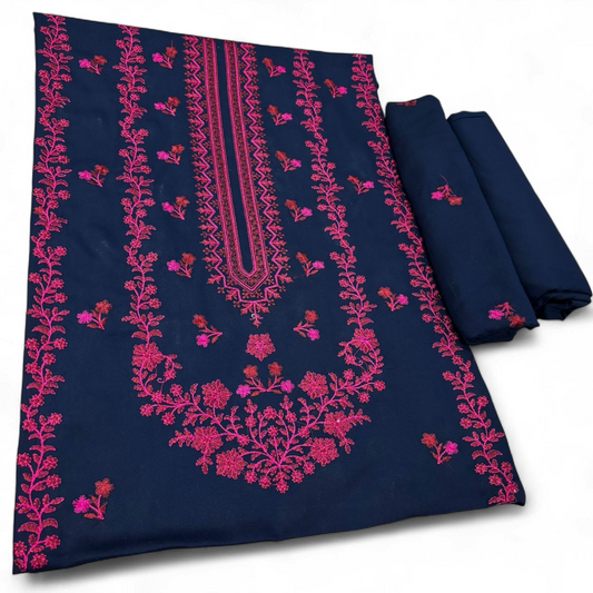 KARANDI EMBROIDERED 2-PIECE BLUE WKU-308