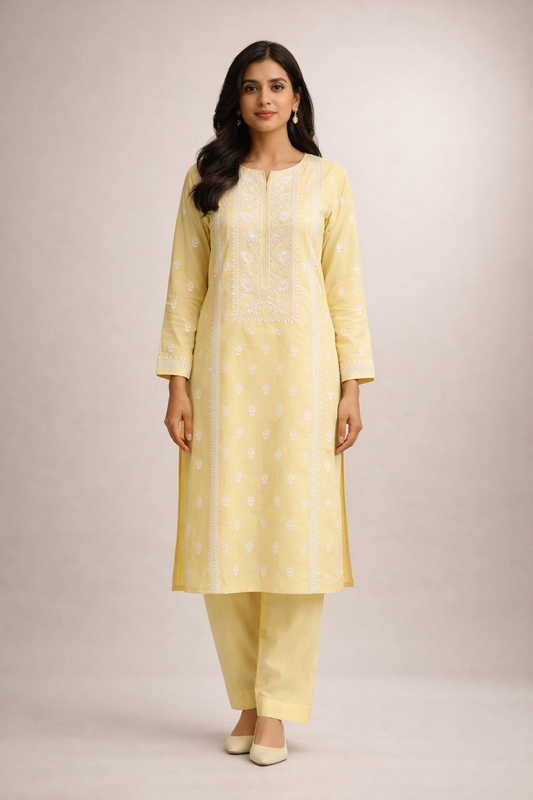2 PIECE - EMBROIDERED LAWN SUIT SCV1-1533