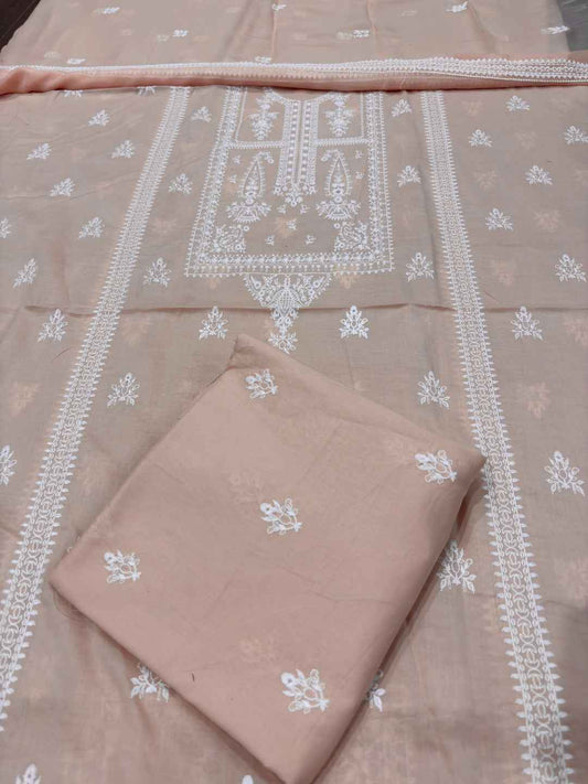BAREEZE LAWN EMBROIDERED 3PC CHIFFON DOPATTA TZAJ-166