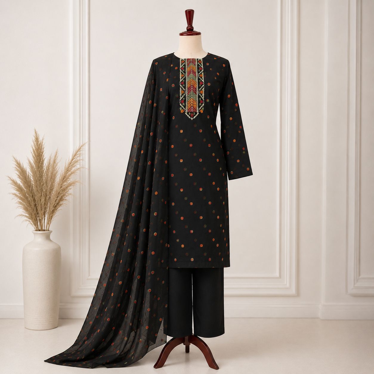 KARANDI EMBROIDERED 3-PIECE TZAJ-394