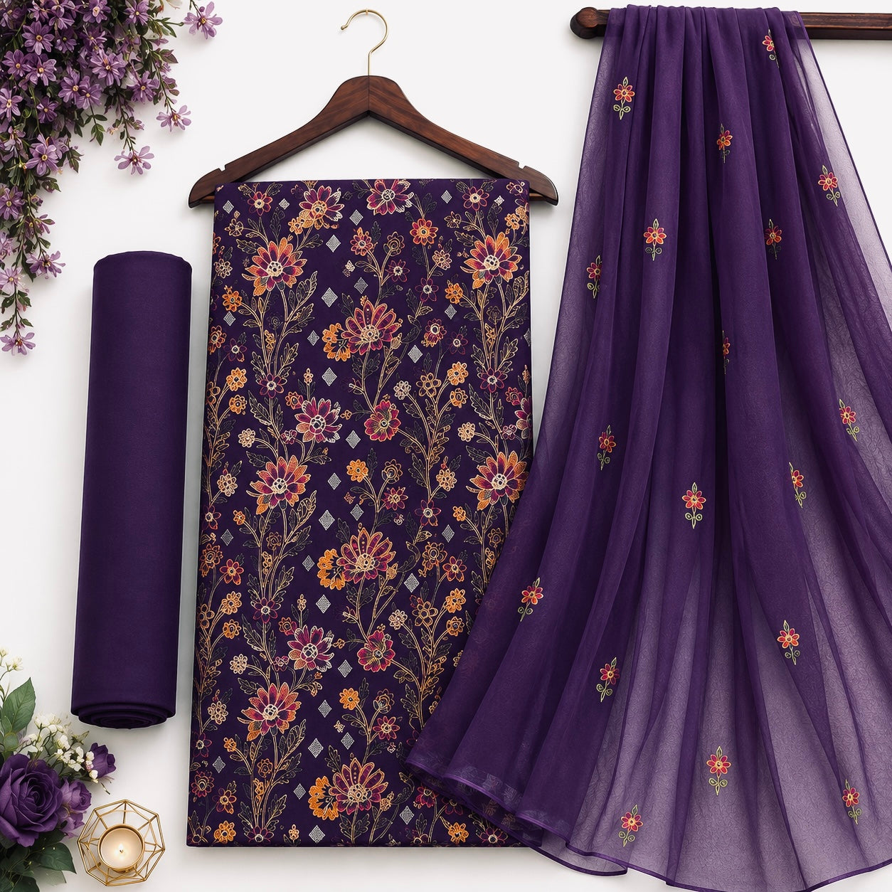 KARANDI EMBROIDERED 3-PIECE TZAJ-360