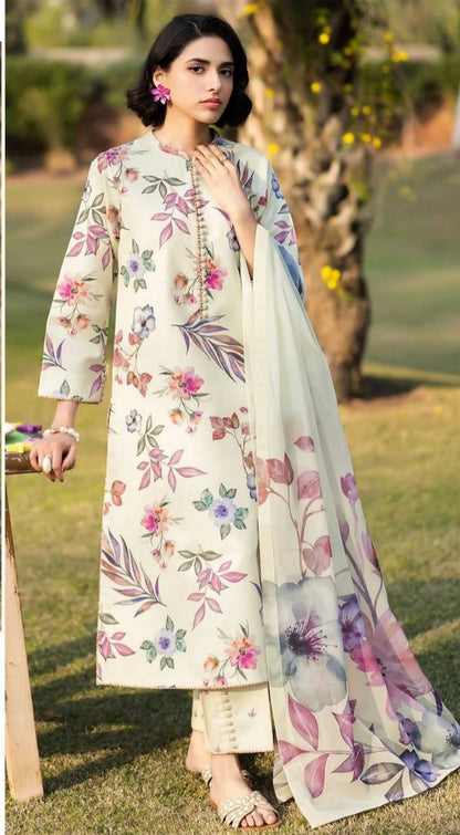 ALIZEH 3PC LAWN DOPATTA