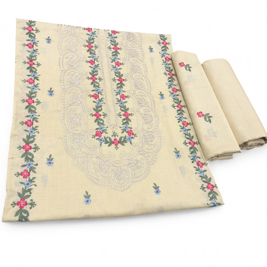 2 PIECE - EMBROIDERED LAWN SUIT SCV1-1692