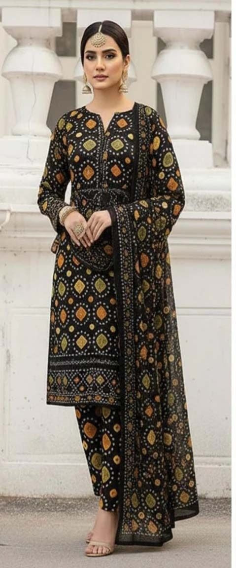 ANEELA'S 3PC CHIFFON DOPATTA