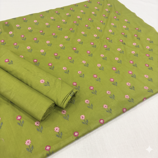 2 PIECE - EMBROIDERED LAWN SUIT SCV1-1797