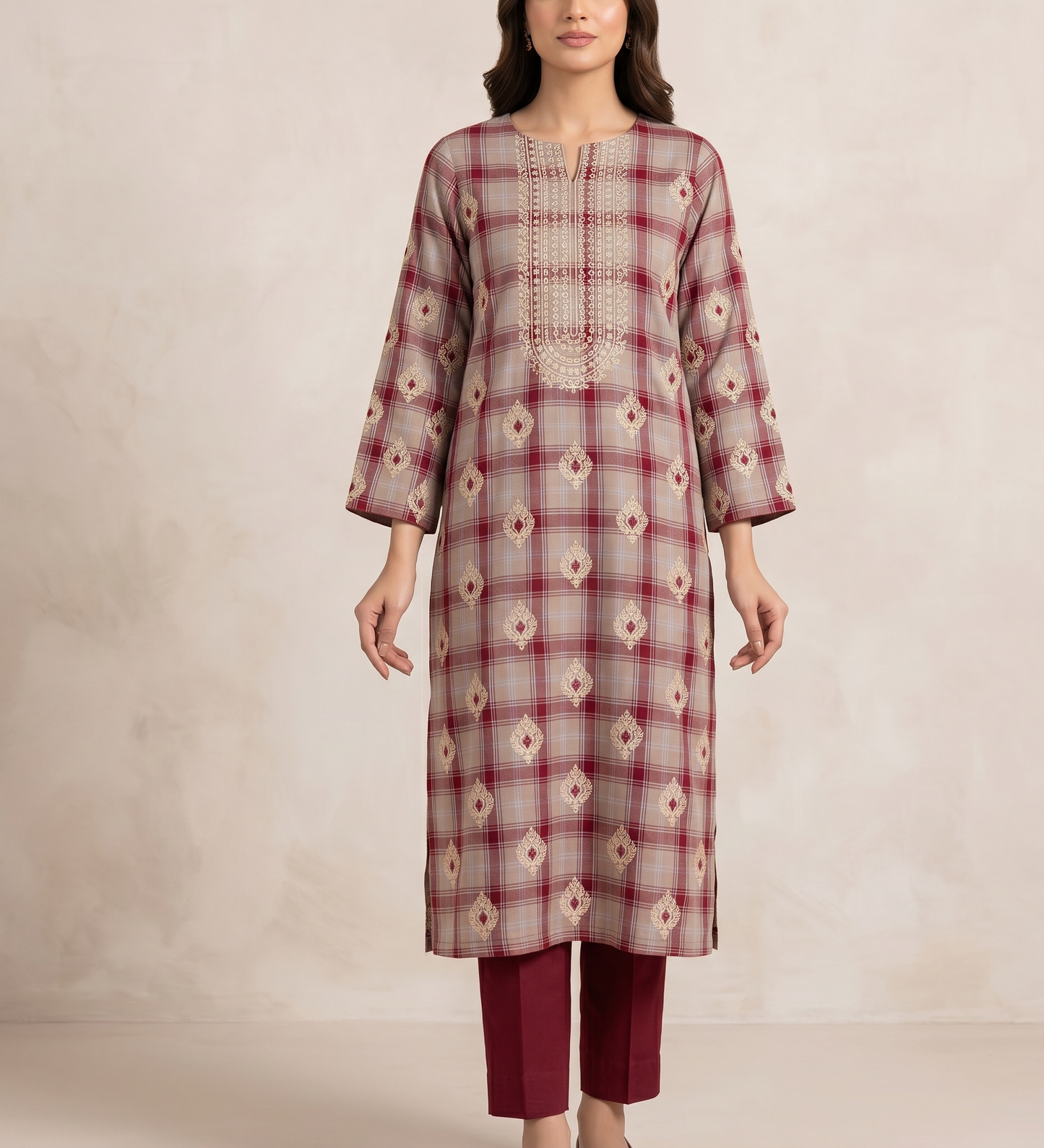 2 PIECE - LUXURY EMBROIDERED LAWN SUIT SCV2-224