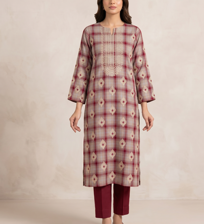 2 PIECE - LUXURY EMBROIDERED LAWN SUIT SCV2-224