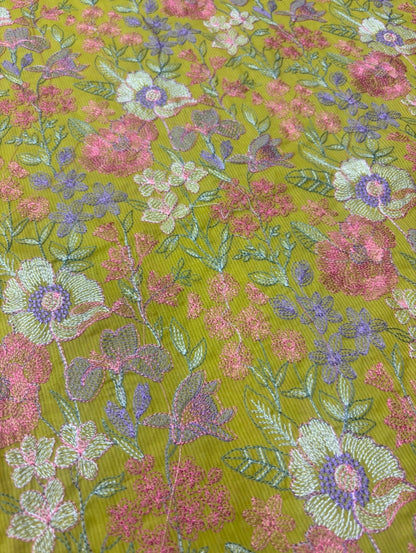LAWN EMBROIDERED 3PC CHIFFON DOPATTA