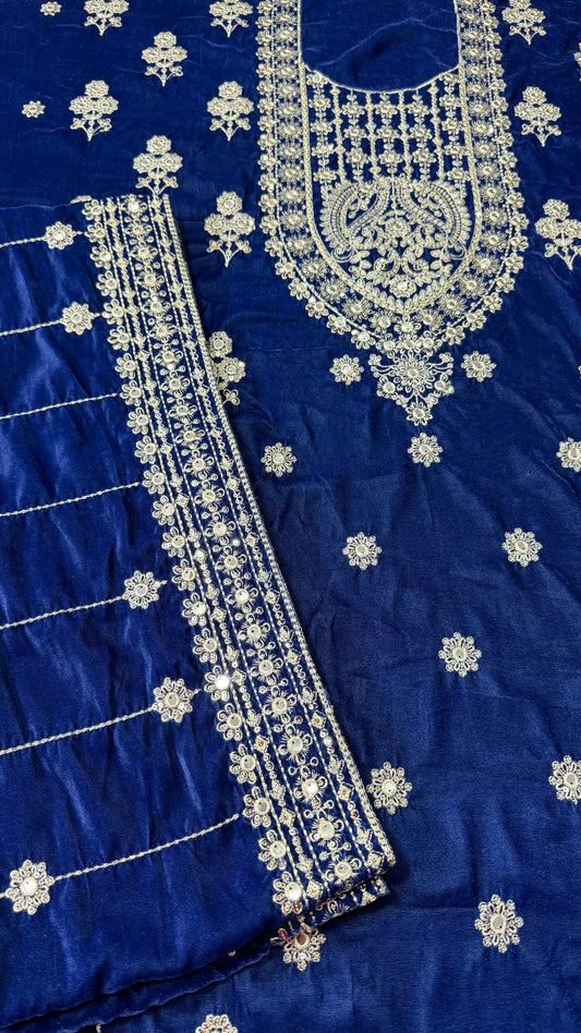 VELVET EMBROIDERED 3-PIECE TZAJ-279