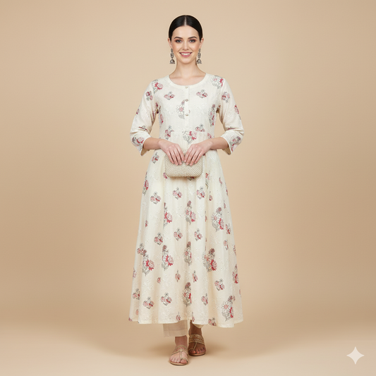 KHADDAR CHICKEN KARI EMBROIDERED 2PC