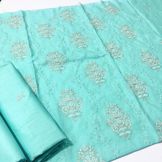 2 PIECE - EMBROIDERED LAWN SUIT SCV1-1709