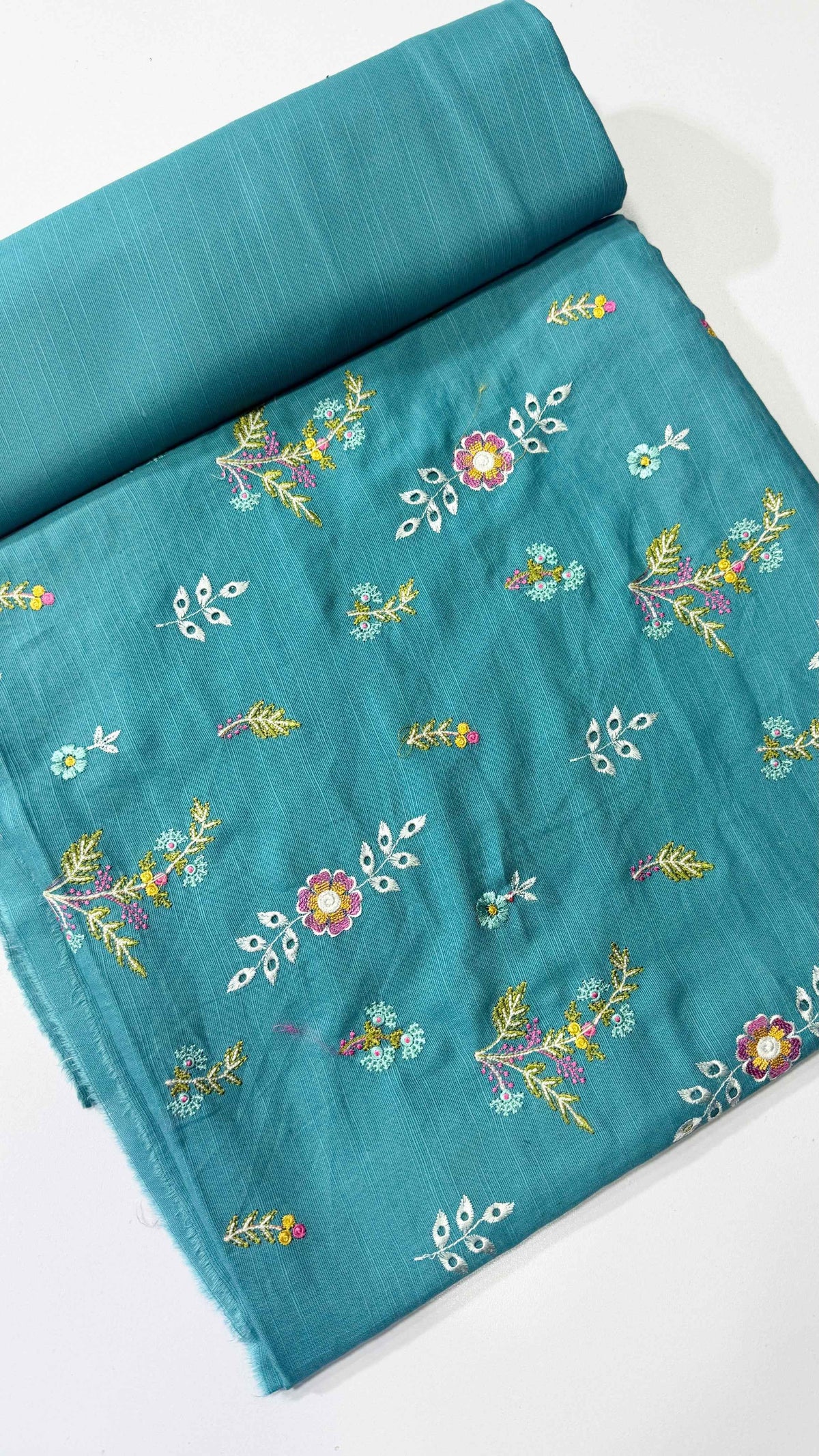 Blue Khaddar Embroidered 2-Piece Suit – Design 159 – Image 1 | TANIAZE