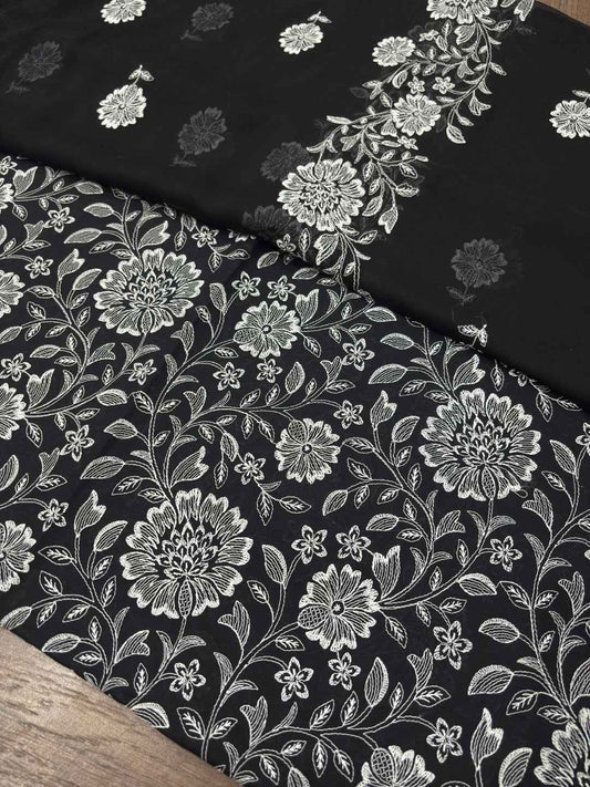 BAREEZE LAWN EMBROIDERED 3PC CHIFFON DOPATTA TZAJ-175