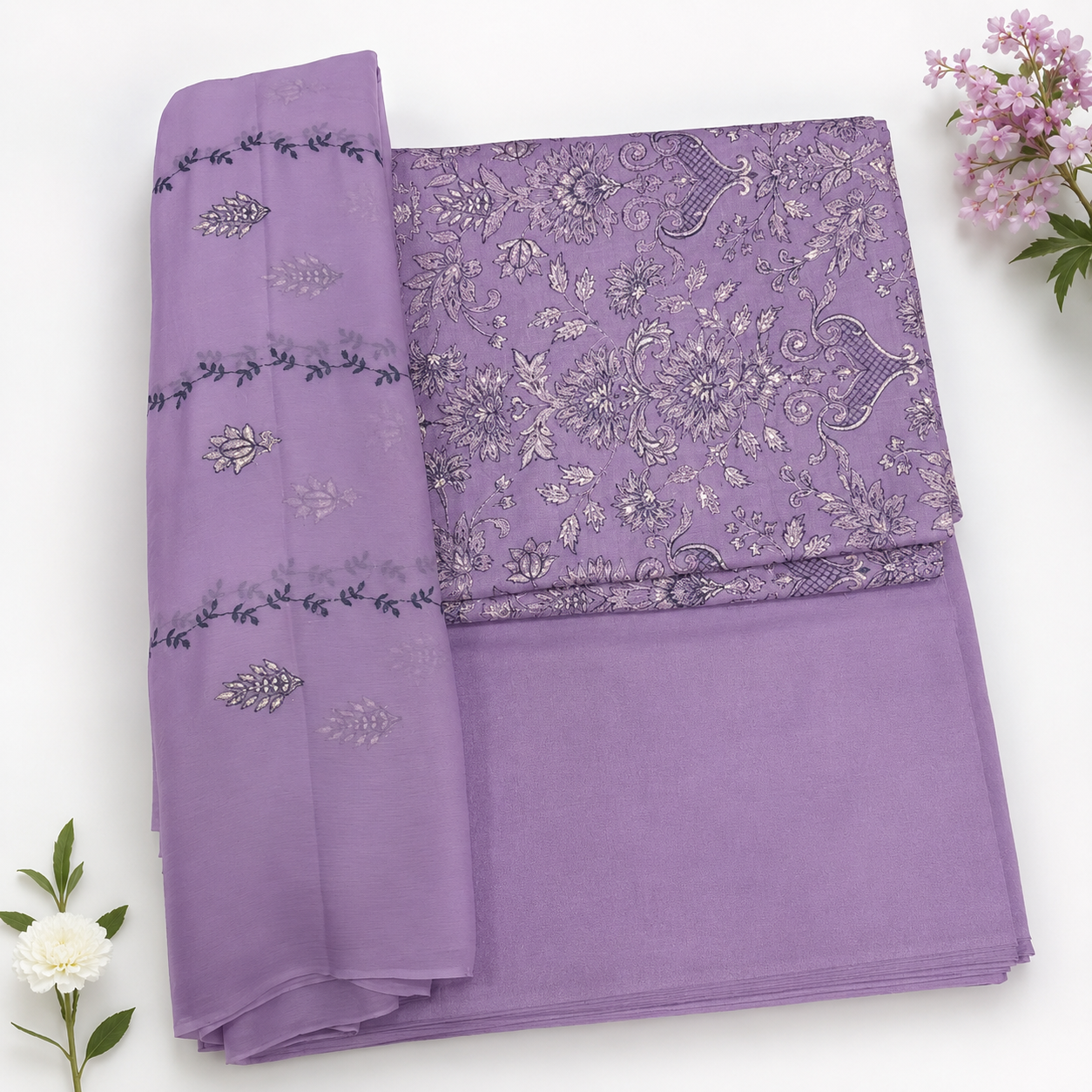 KARANDI EMBROIDERED 3-PIECE TZAJ-313