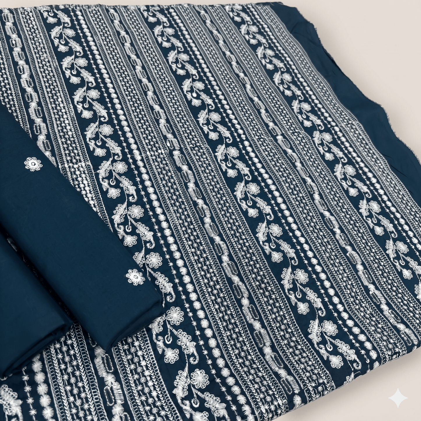 2 PIECE - EMBROIDERED LAWN SUIT SCV1-1802