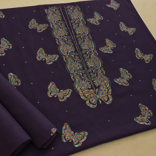 2 PIECE - EMBROIDERED LAWN SUIT SCV1-1828