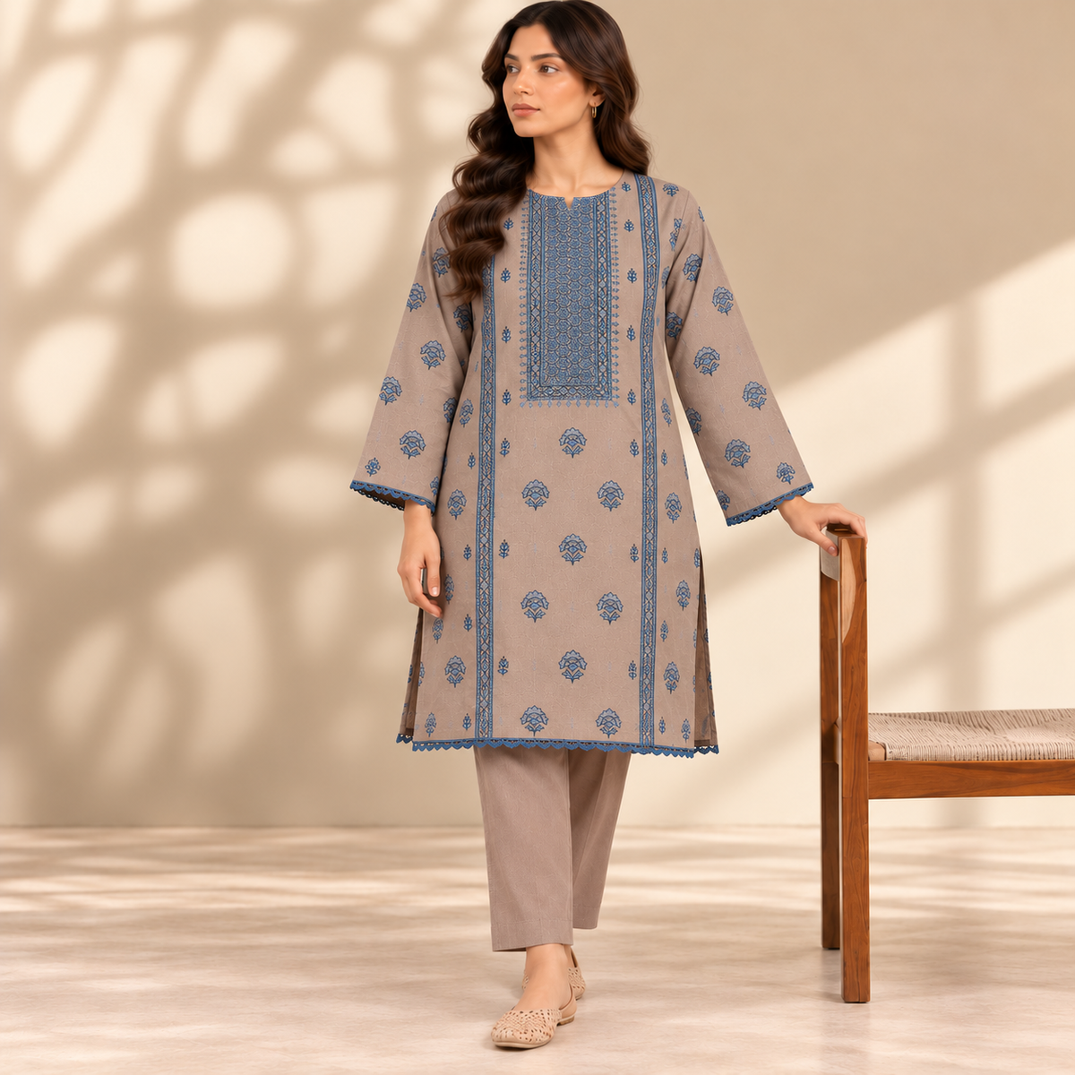 READY TO WEAR KARANDI 2PC EMBROIDERED WKS-17