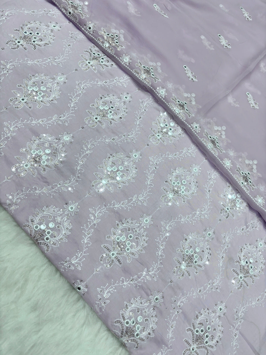 BAREEZE LAWN EMBROIDERED 3PC CHIFFON DOPATTA TZAJ-149
