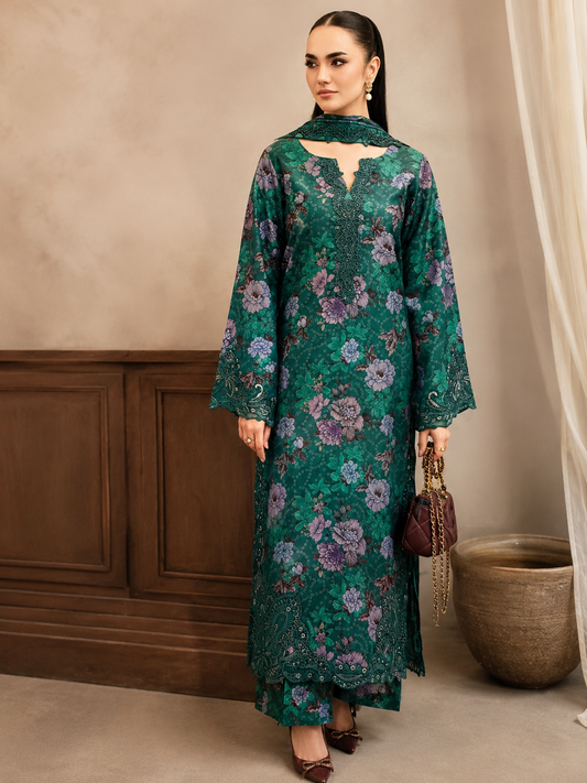RAMSHA LUXURY LAWN 3PC CHIFFON DOPATTA