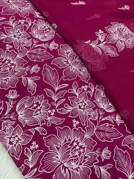 BAREEZE LAWN EMBROIDERED 3PC CHIFFON DOPATTA TZAJ-108