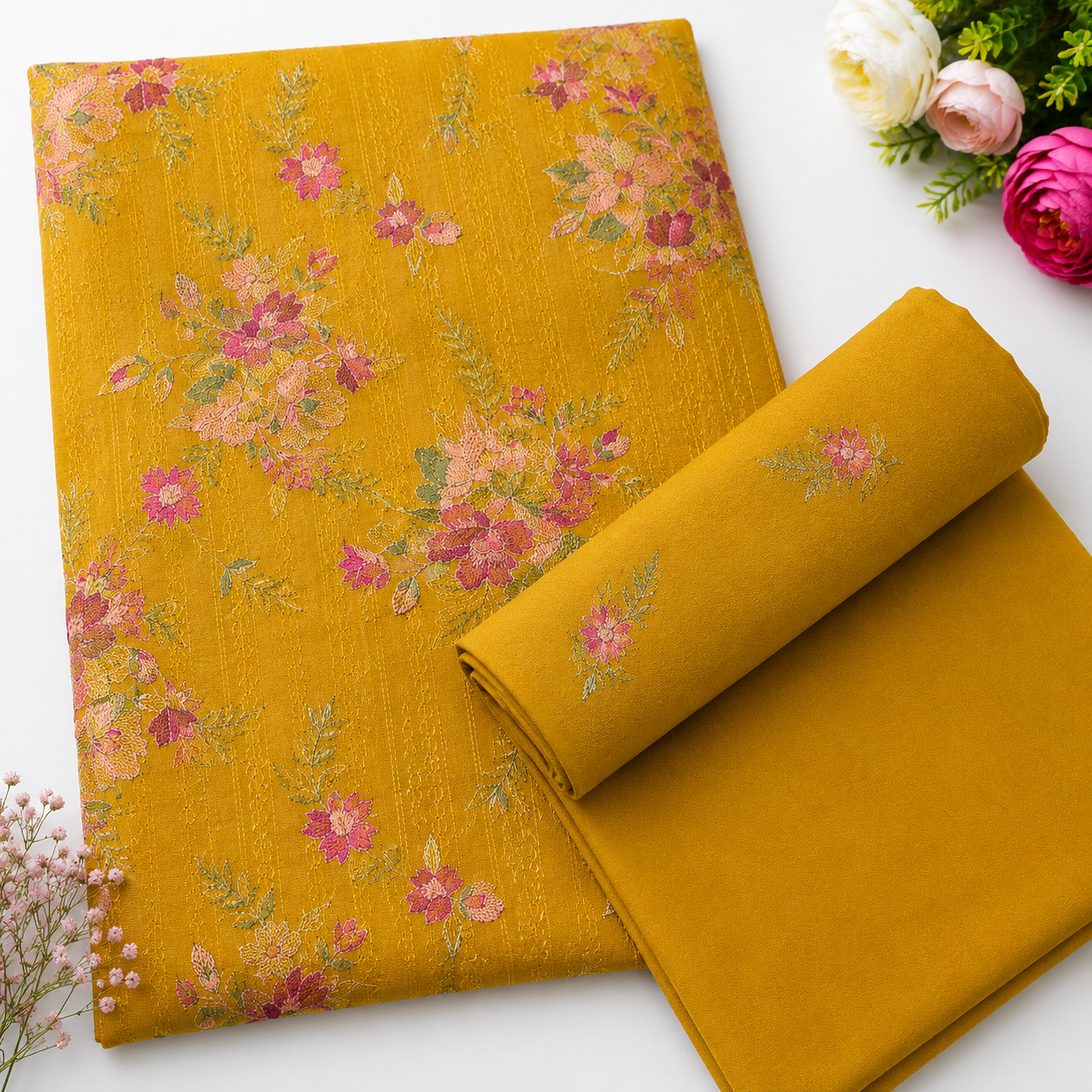 KARANDI EMBROIDERED 3-PIECE TZAJ-299
