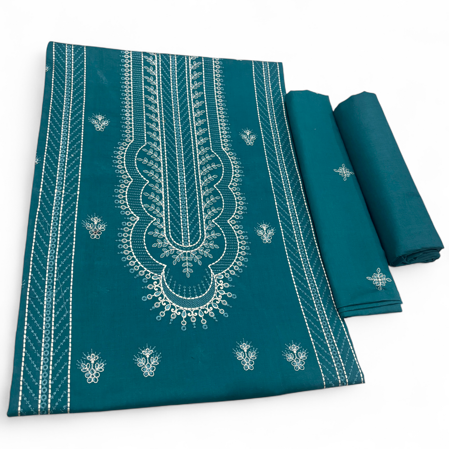 2 PIECE - EMBROIDERED LAWN SUIT SCV1-1699