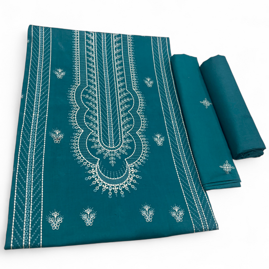 2 PIECE - EMBROIDERED LAWN SUIT SCV1-1699