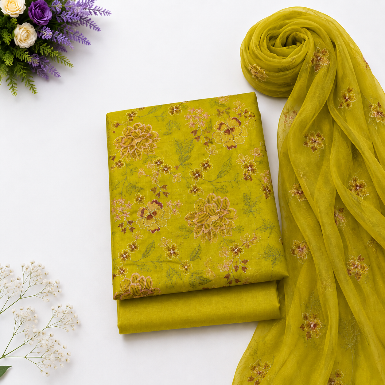 KARANDI EMBROIDERED 3-PIECE TZAJ-363