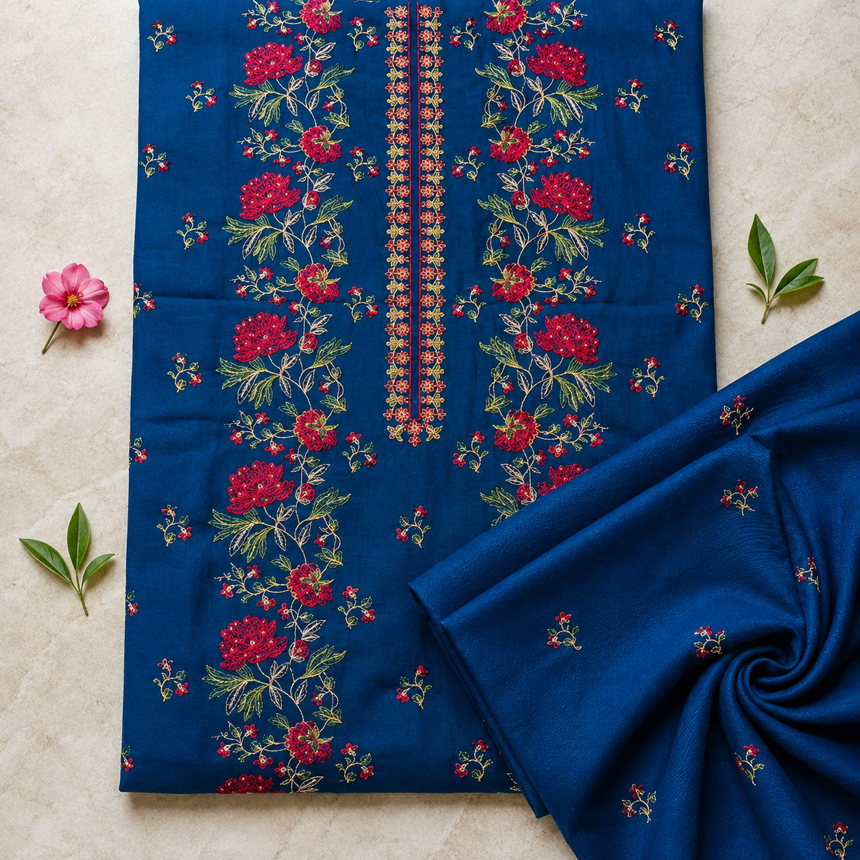 KARANDI EMBROIDERED 2-PIECE TZAJ-2356