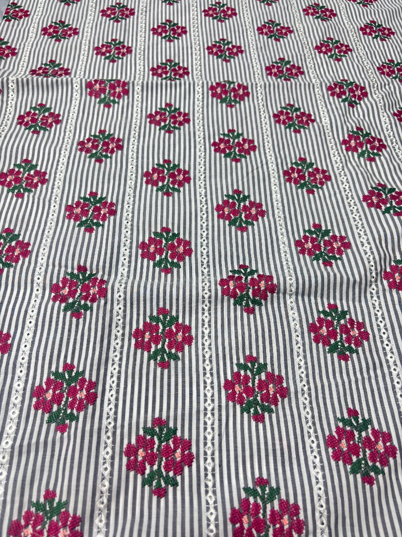 2 PIECE - PRINTED EMBROIDERED LAWN SUIT SCV2-239
