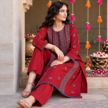 READY TO WEAR KARANDI 2PC EMBROIDERED WKS-18