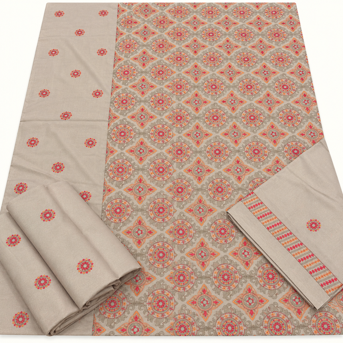 Bareeze marina embroidered 3pc
