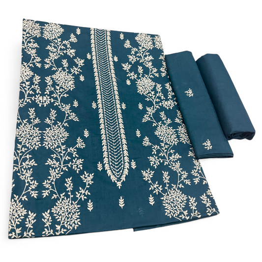 2 PIECE - EMBROIDERED LAWN SUIT SCV1-1689