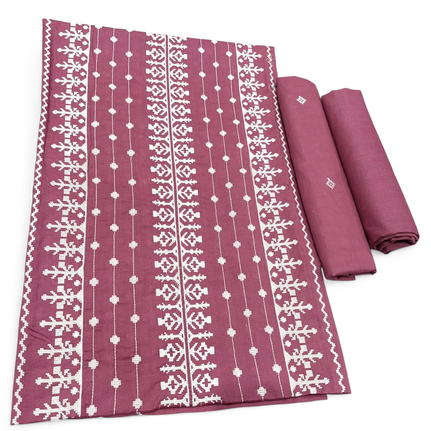 2 PIECE - EMBROIDERED LAWN SUIT SCV1-1702