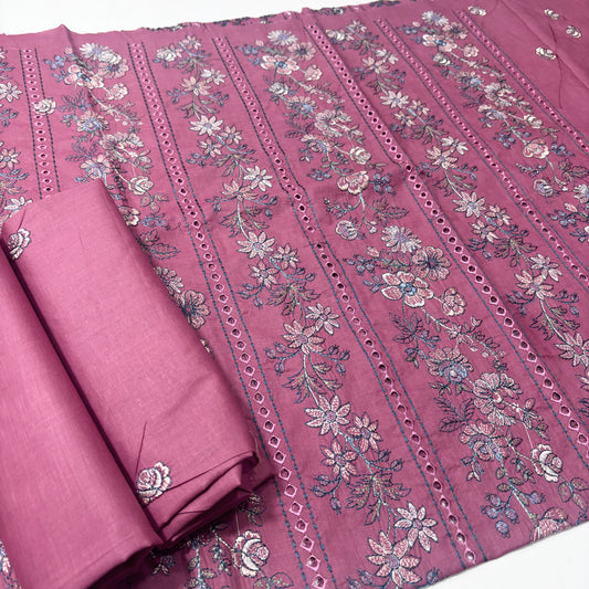 2 PIECE - EMBROIDERED LAWN SUIT SCV1-1716