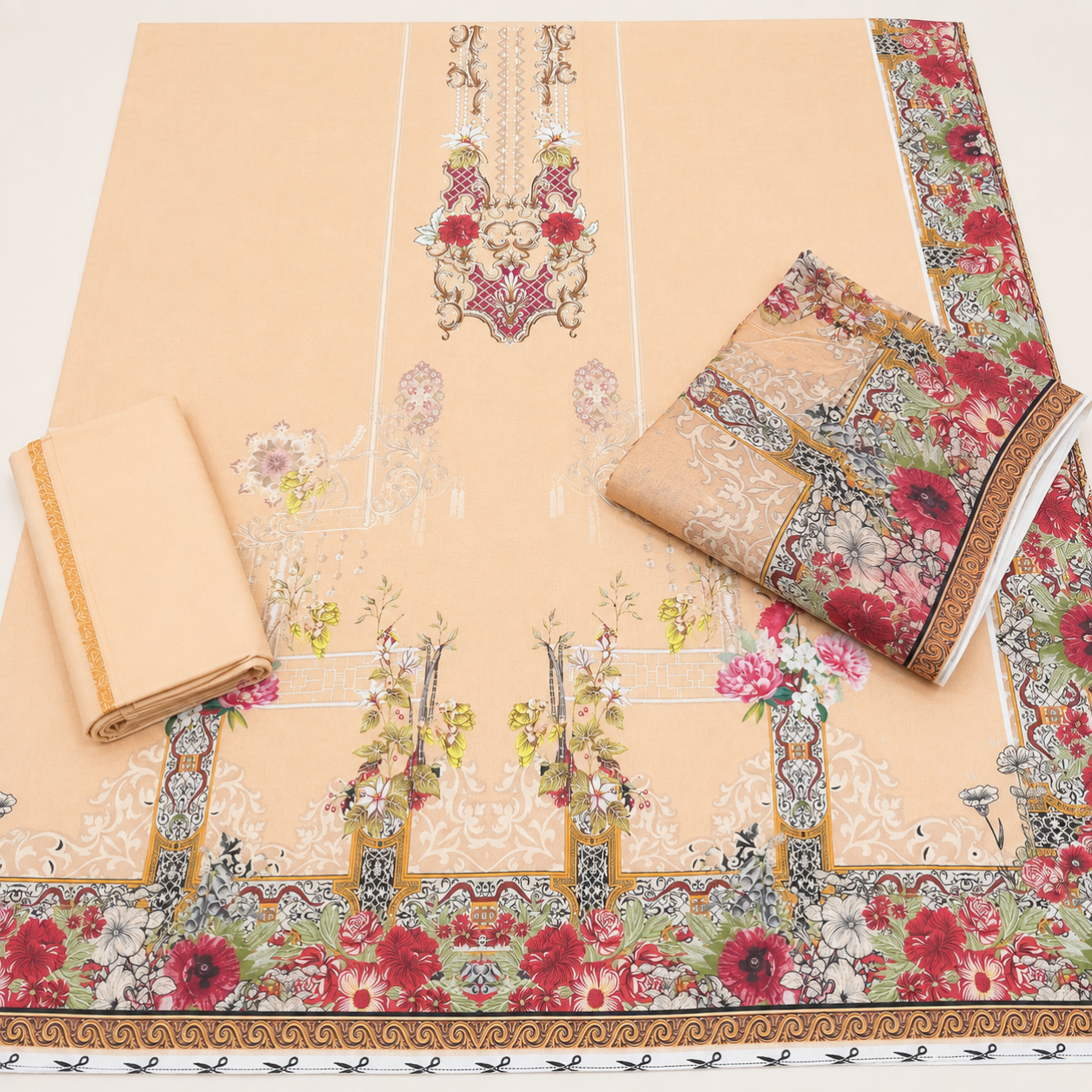 Bareeze lawn printed 3pc