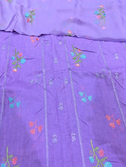 LAWN EMBROIDERED 3PC CHIFFON DOPATTA