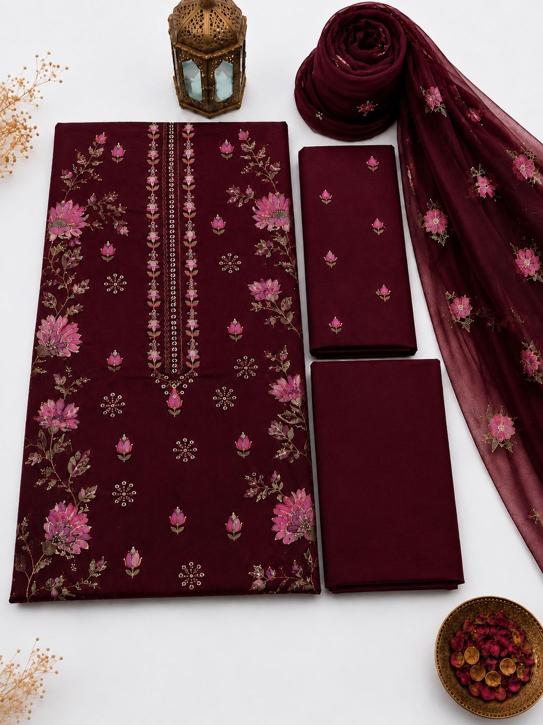 KARANDI EMBROIDERED 3-PIECE TZAJ-390
