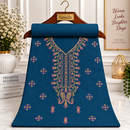 Zinc Khaddar Embroidered 2-Piece Suit – Design 298