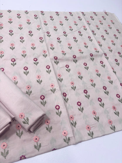 2 PIECE - EMBROIDERED LAWN SUIT SCV1-1818