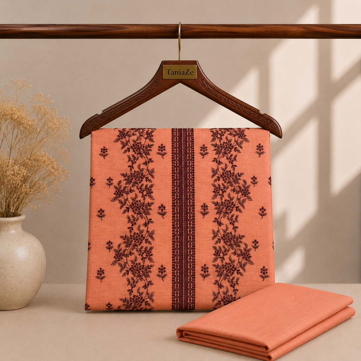 KHADDAR EMBROIDERED 2PC