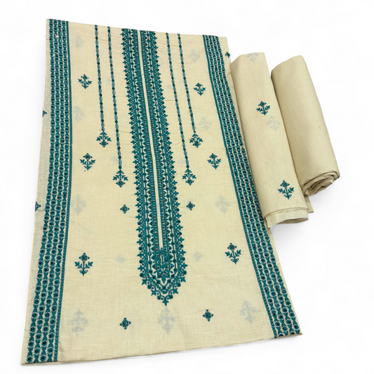 2 PIECE - EMBROIDERED LAWN SUIT SCV1-1640