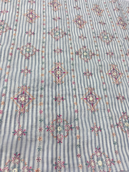 2 PIECE - PRINTED EMBROIDERED LAWN SUIT SCV2-236
