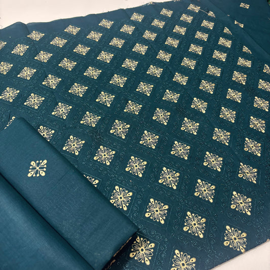 2 PIECE - EMBROIDERED LAWN SUIT SCV1-1653