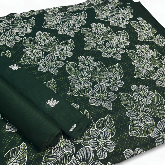 2 PIECE - EMBROIDERED LAWN SUIT SCV1-1780
