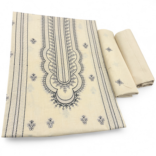 2 PIECE - EMBROIDERED LAWN SUIT SCV1-1697
