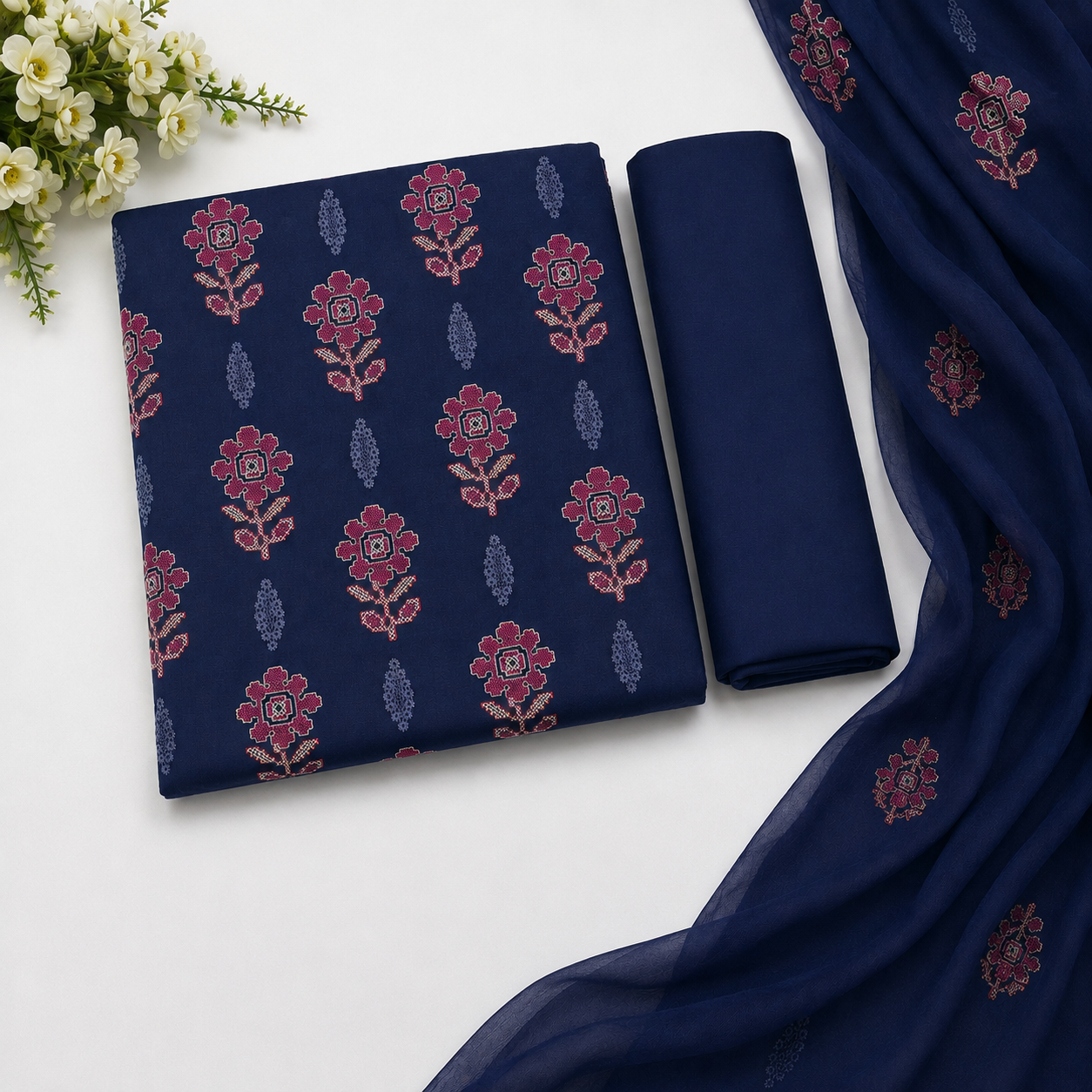 KARANDI EMBROIDERED 3-PIECE TZAJ-344