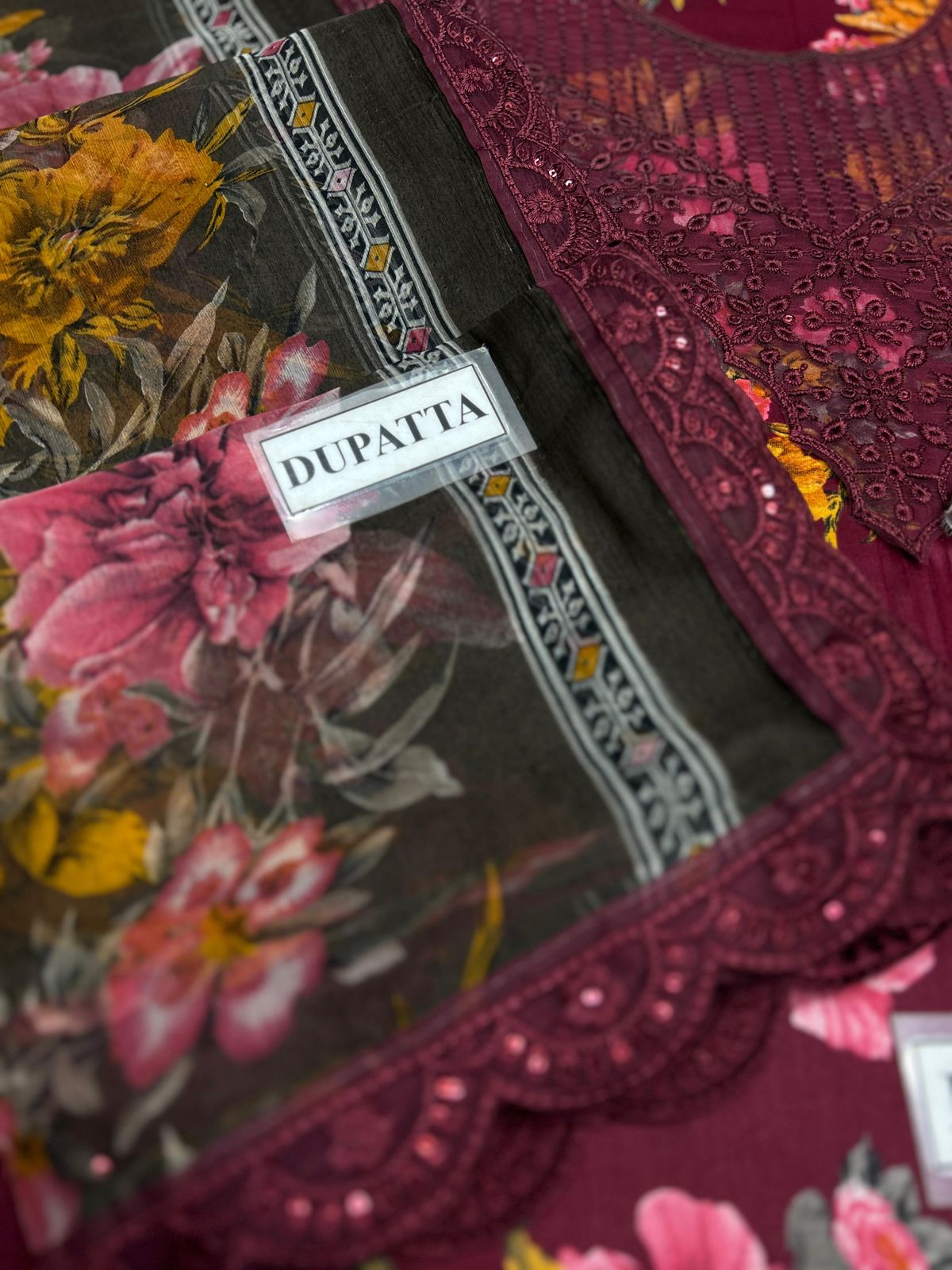 IZNIK 3PC CHIFFON DOPATTA