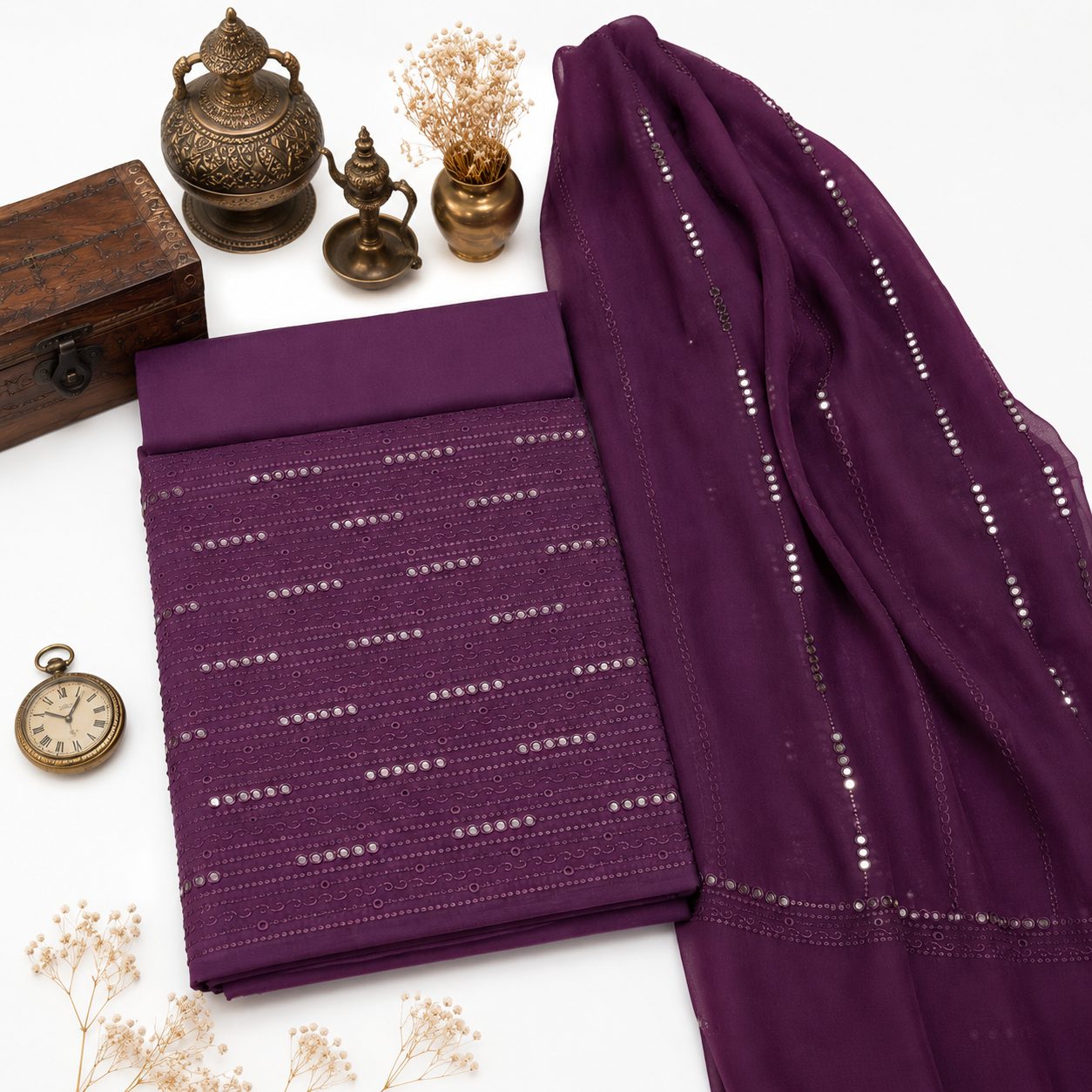 KARANDI EMBROIDERED 3-PIECE TZAJ-376