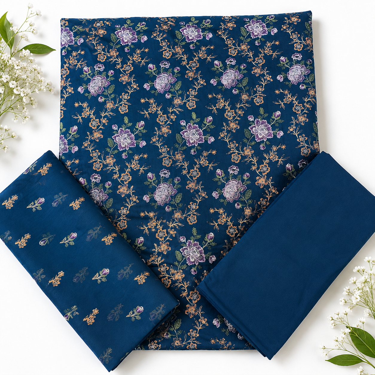 KARANDI EMBROIDERED 3-PIECE TZAJ-305